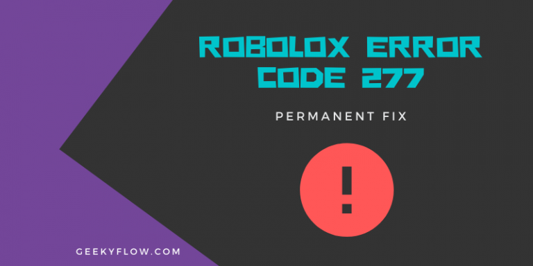 what is error 277 in roblox