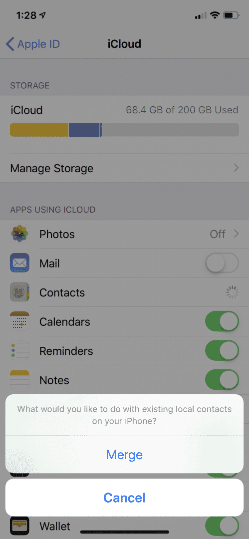 how to backup contacts on iphone