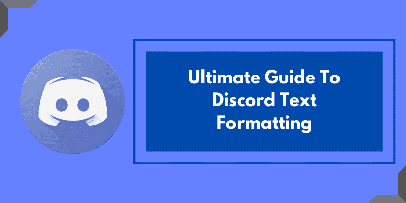 Discord Text Formatting