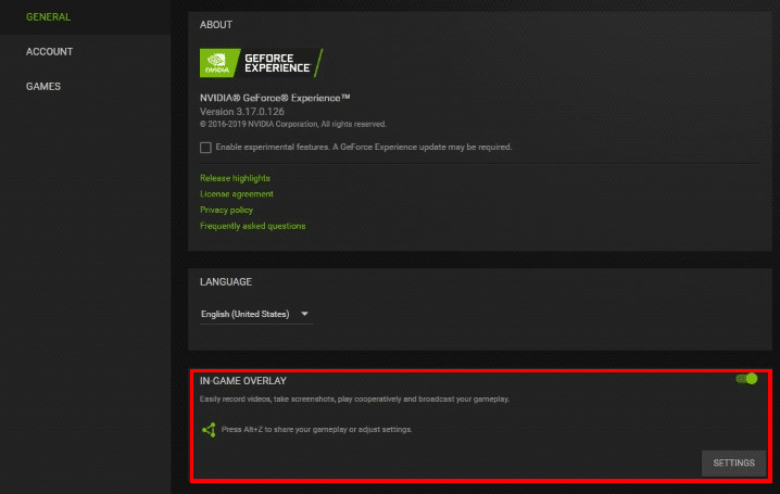 how to disable nvidia overlay