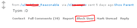 how to block a user on reddit