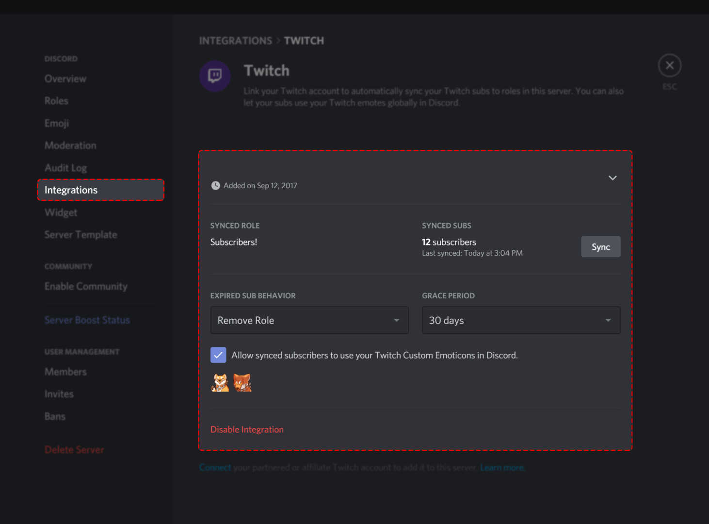 how to link twitch to discord