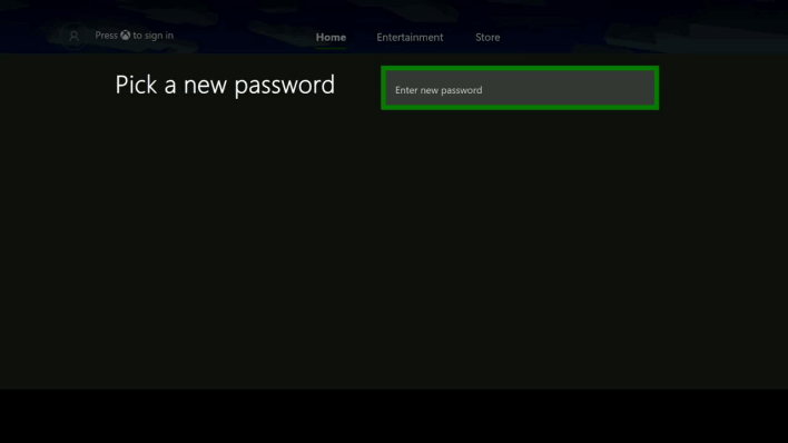 reset xbox password