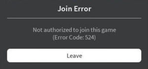 roblox error code 524