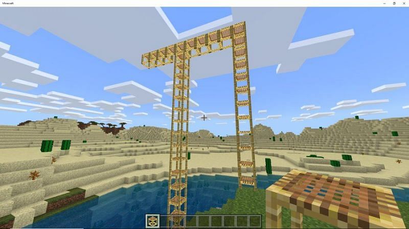 How To Make Scaffold In Minecraft Geekyflow