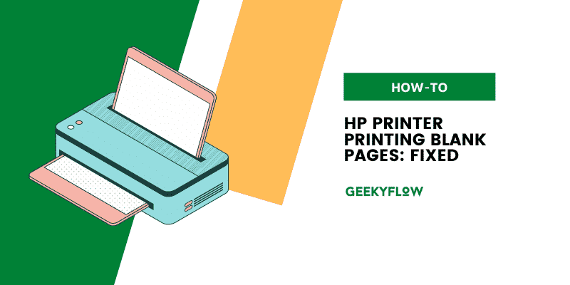 Hp Printer Printing Blank Pages