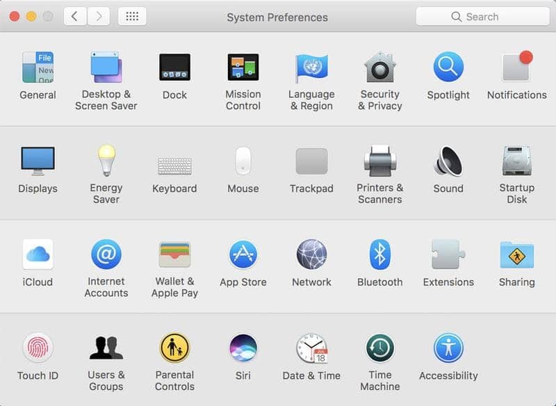 Choose System Preferences - how to update printer driver