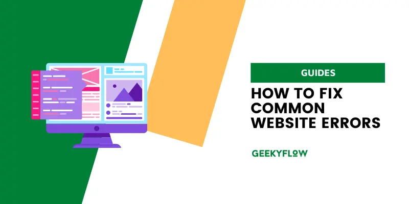 how to fix common website errors